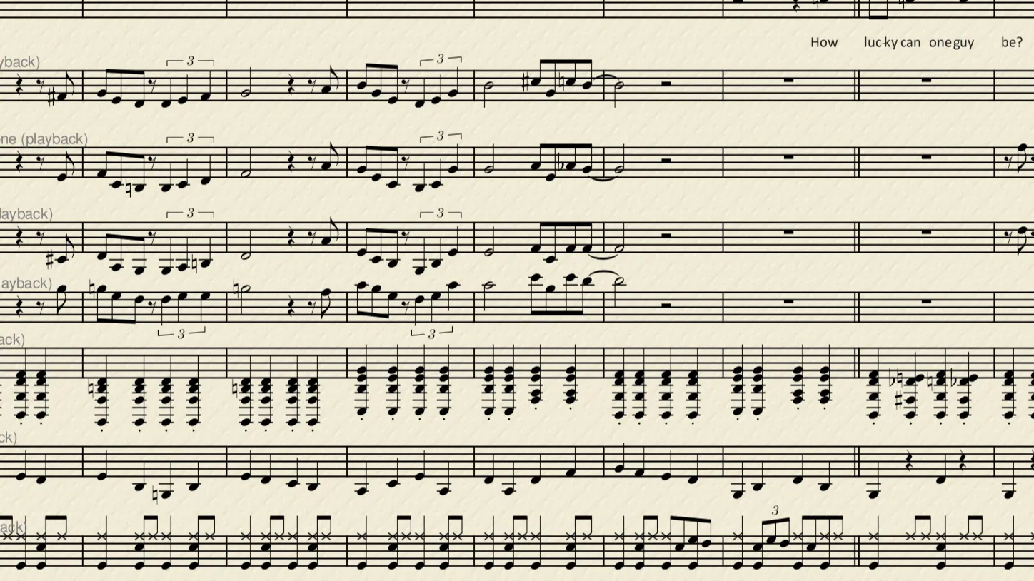Music score.